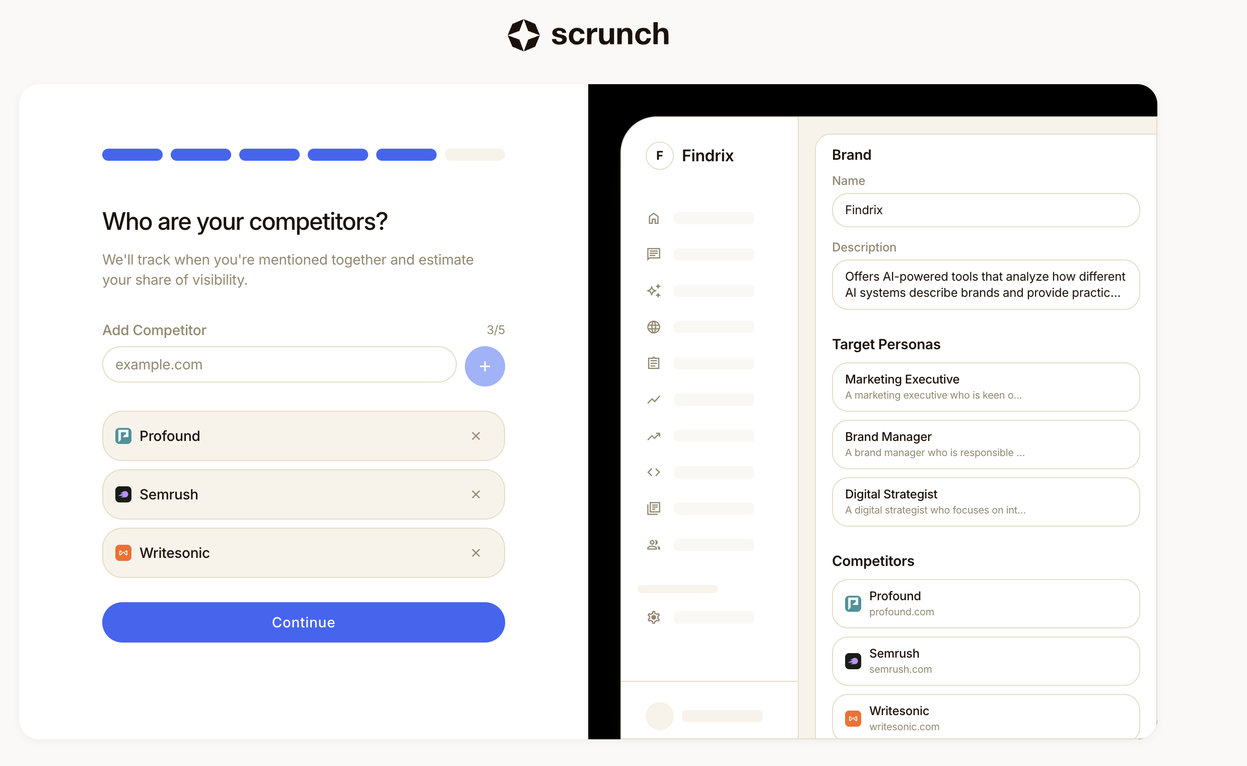 ScrunchAI dashboard